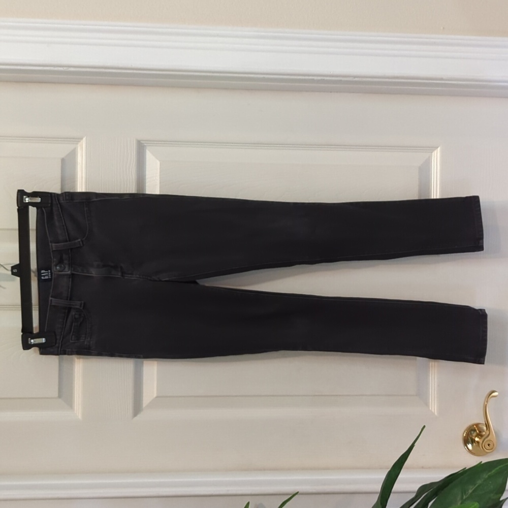 Gap Black Denim Knit Favorite Jegging Women's Size 24